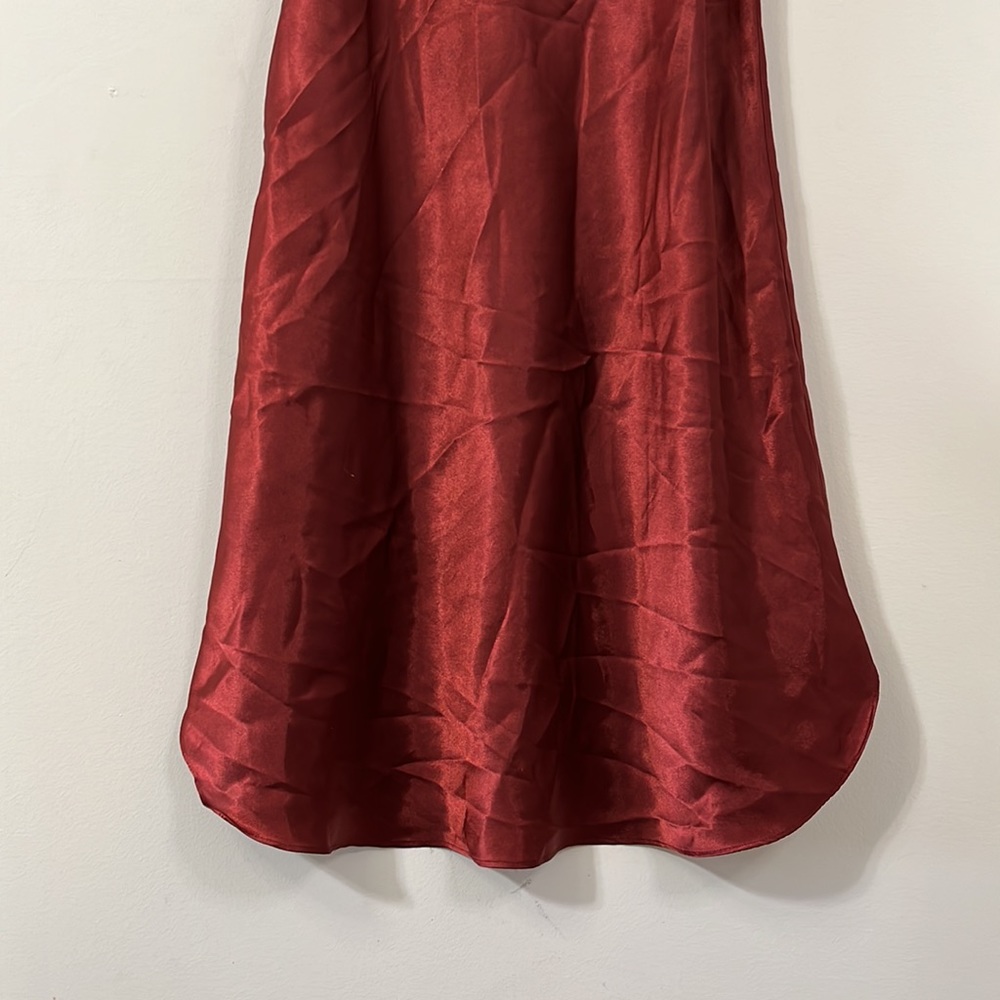 Gilligan & O’Malley Burgundy Slip Dress M - Picture 3 of 6